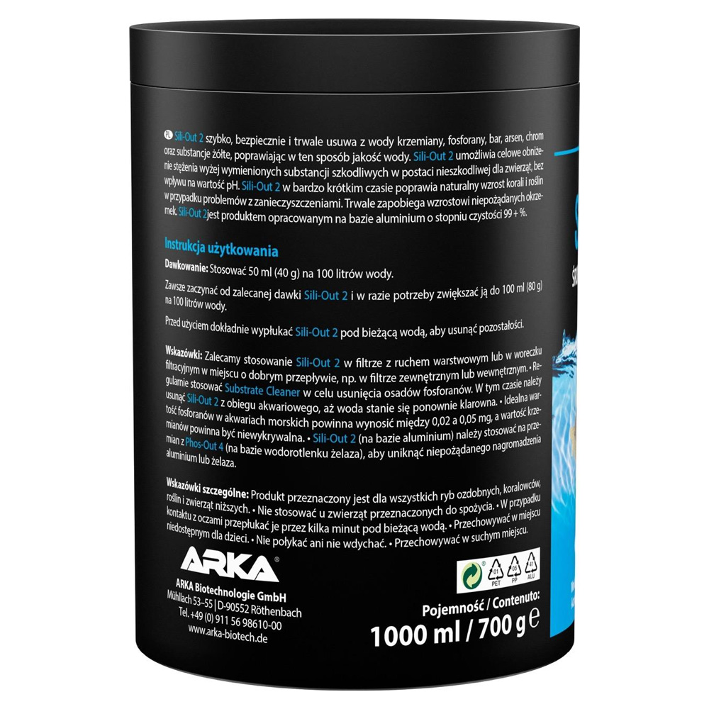 Microbe-Lift Arka Sili-Out 2 Usuwa Krzemiany 1000ml 700g